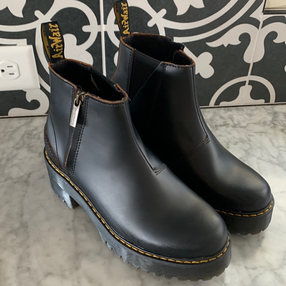 Dr Marten platform boots